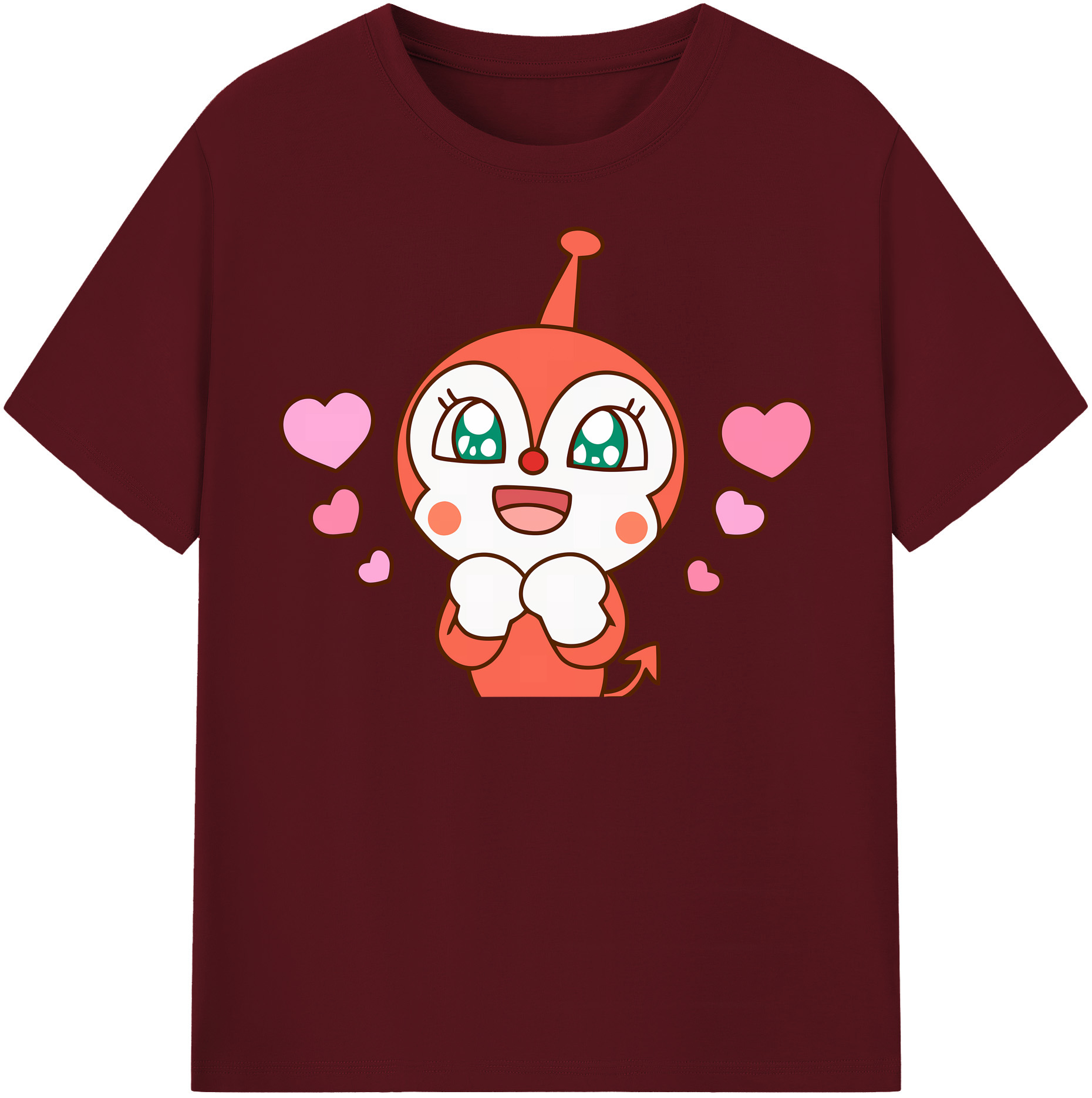 （画像用） アンパンマン Anpanman 綿100％半袖Tシャツ（フロントプリント）
